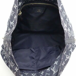 Louis Vuitton Denim Bag Grand Noefull Monogram Blue Shoulder
